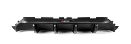 Akrapovic Rear Carbon Fiber Diffuser for BMW M5 F90 (2018+) – Matte Finish with Red Akrapovic Logo