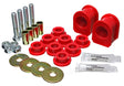 Energy Suspension 4.5191R Red Rear Sway Bar Frame Bushings for 2005-2010 Ford Mustang - 20mm Diameter