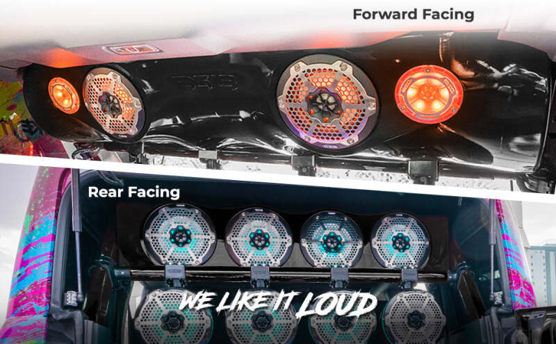 DS18 BRO-SBAR/BK Overhead Bar for 2021-2025 Ford Bronco 4-Door – Fits 4x8in and 2x6.5in Speakers