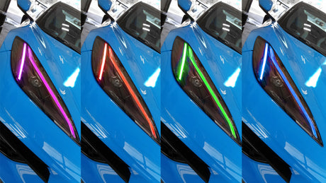 Oracle 20-21 Chevy Corvette C8 RGB+A Headlight DRL Kit - ColorSHIFT w/ BC1 Controller