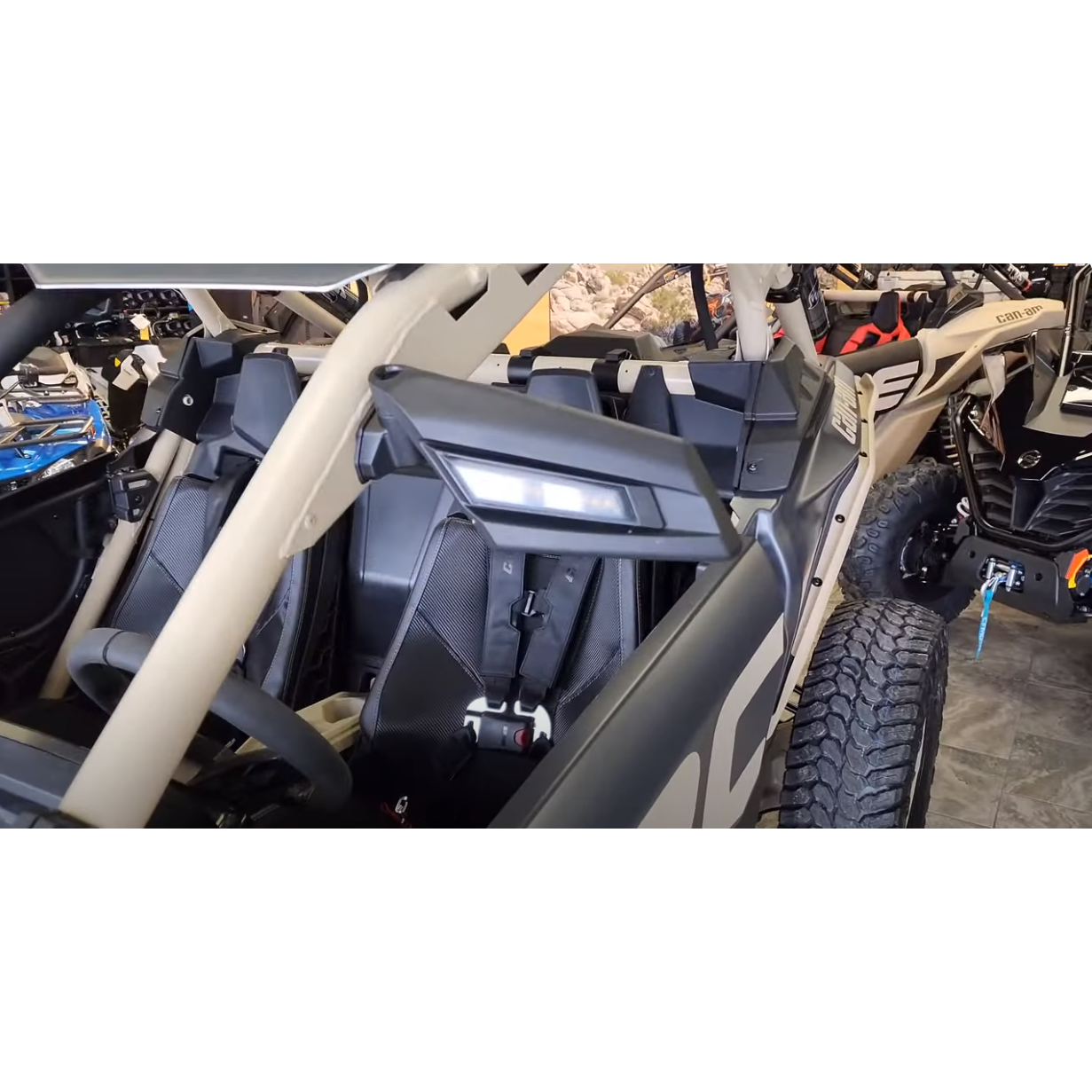 Can Am X3 Side Mirrors with Turn Signals | Ryco Motorsports