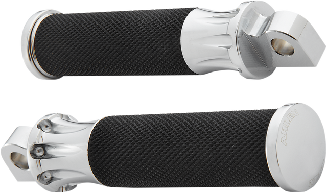 ARLEN NESS Foot Pegs - Deep Cut - Chrome 07-908