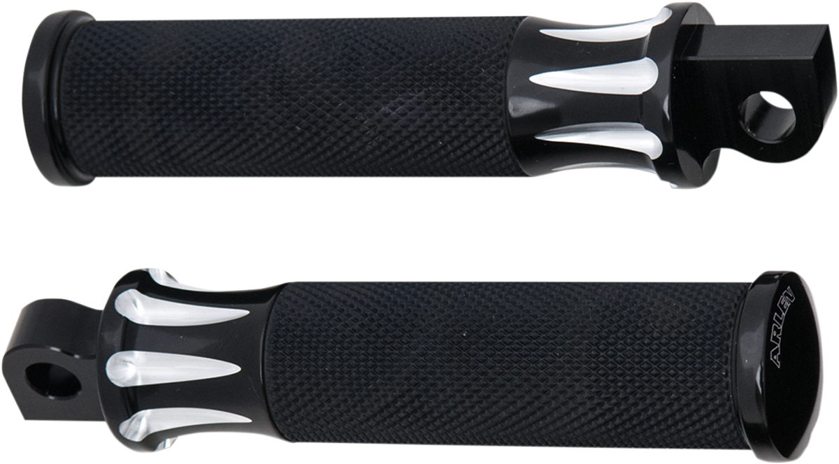 ARLEN NESS Foot Pegs - Deep Cut - Black 07-909