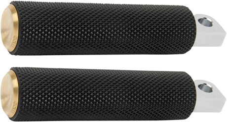 ARLEN NESS Foot Pegs - Knurled - Brass 07-932