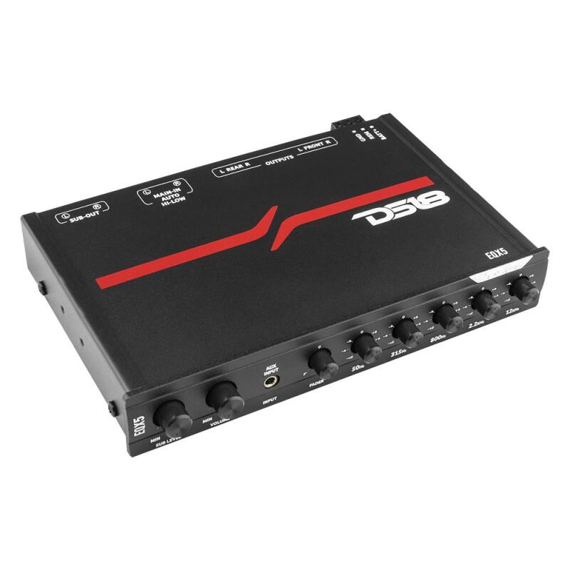 DS18 EQX High Volt 5-Band Equalizer for Car Audio Systems