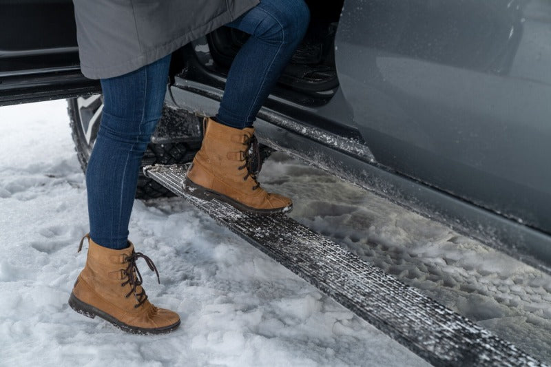 AMP Research PowerStep Plug-N-Play Automatic Running Boards for 2019-2021 Chevy Silverado 1500 Crew Cab, Black (Part #76254-01A)