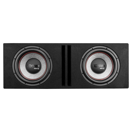 DS18 GEN-X212LD Dual 12-inch Loaded Ported Enclosure with 900 Watts RMS for Car Audio Systems