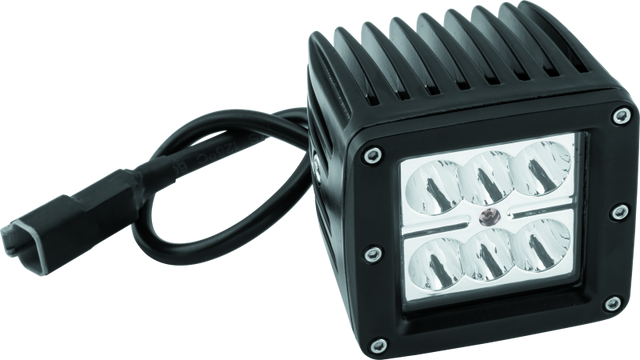 DragonFire Racing 2x2 Inch Pod Light with Six Flood LED Pattern - Part 521480