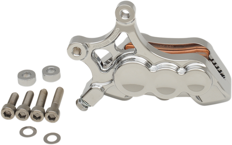 ARLEN NESS 6-Piston Caliper - Front Right - Chrome - 14" 02-212