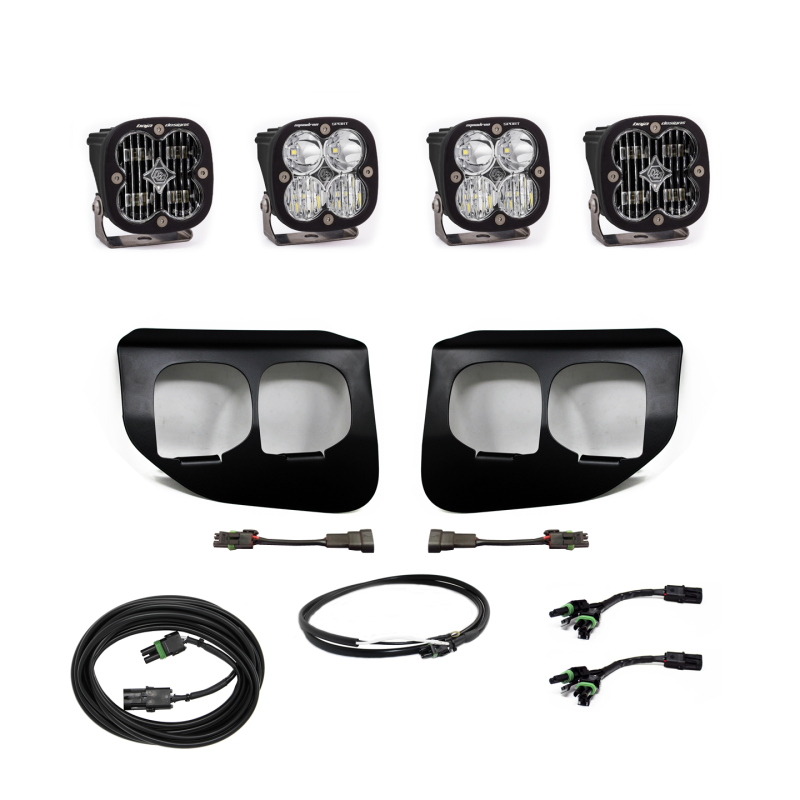 Baja Designs Ford Super Duty (20-On) Dual FPK SAE/Sport DC Fog Lights with Upfitter for 2020 Ford F-250 & F-350 Super Duty