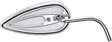 ARLEN NESS Mirror - Side View - Teardrop - Chrome - Right 13-036