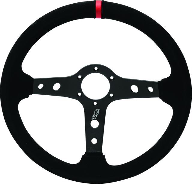 DragonFire Racing Iron Series Shallow Steering Wheel – 6-Bolt Aluminum Race-Inspired Design