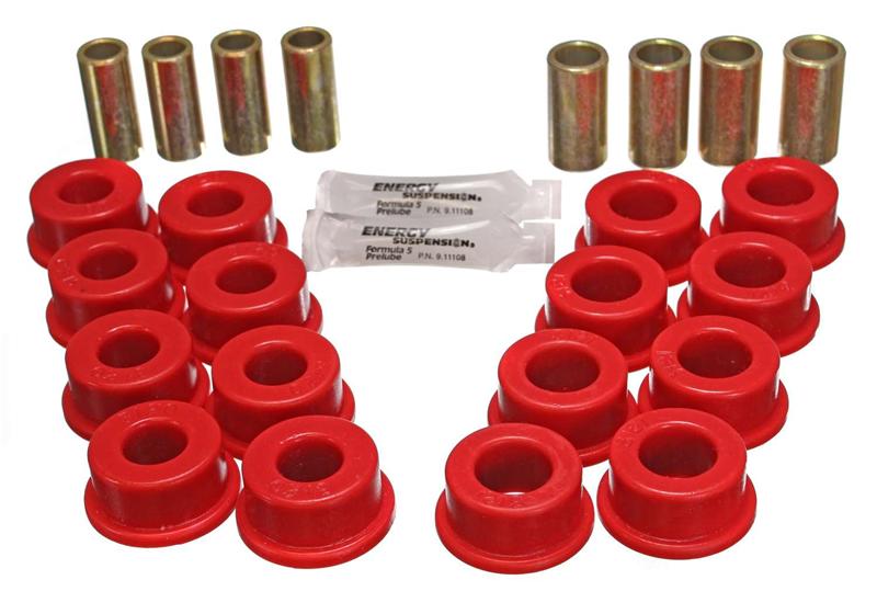 Energy Suspension 3.3145R Red Rear End Control Arm Bushing Set for Chevrolet Corvette (1985-1995) – Front & Rear Suspension Upgrade