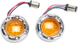 ARLEN NESS LED Light Kit for Factory Turn Signal Housing - Amber/White - Chrome 12-757