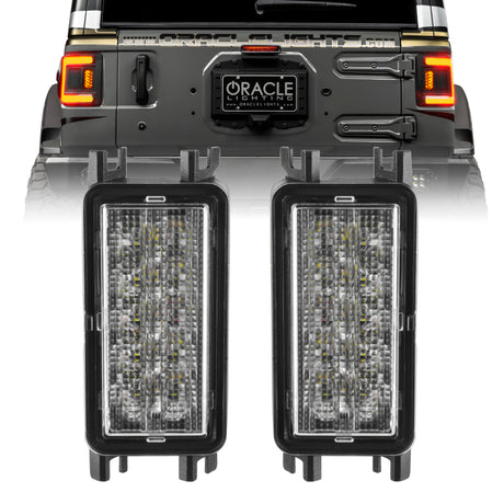 Oracle 2018+ Jeep Wrangler JL Dual Function Reverse LED Flush Taillight - Amber/White