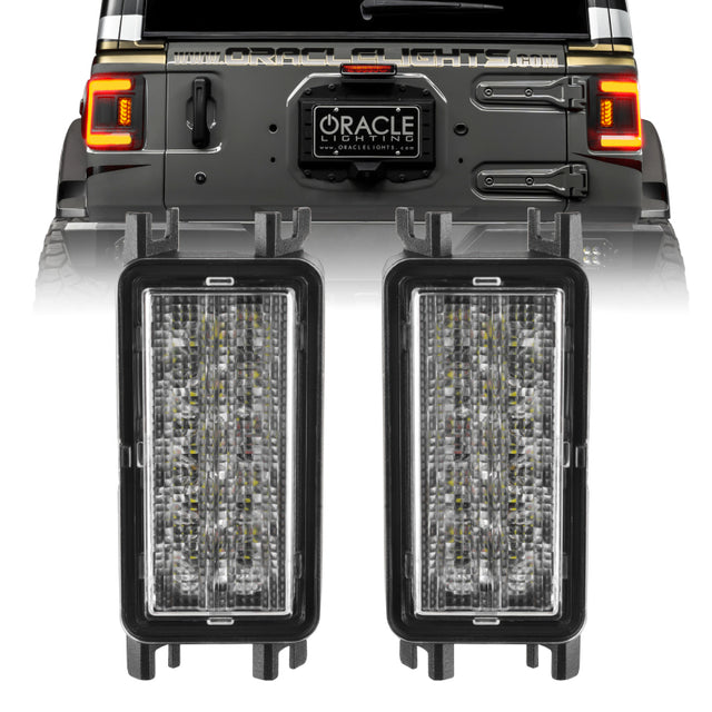 Oracle 2018+ Jeep Wrangler JL Dual Function Reverse LED Flush Taillight - Amber/White