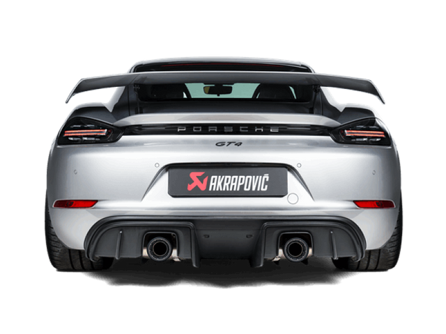 Akrapovic Slip-On Race Line Exhaust for Porsche Cayman GT4 (718) 2020+ – Titanium (Part No. S-PO/TI/18/1)