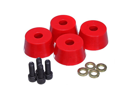 Energy Suspension Hyper-Flex Red Front Bump Stops for Toyota 4Runner (1995-2002) – Part Number 8.9103R