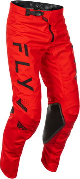 Fly Racing Kinetic Center Pants for Motorcycles - Red/Black, Size 30 with Advanced Ventilation and Comfort Features