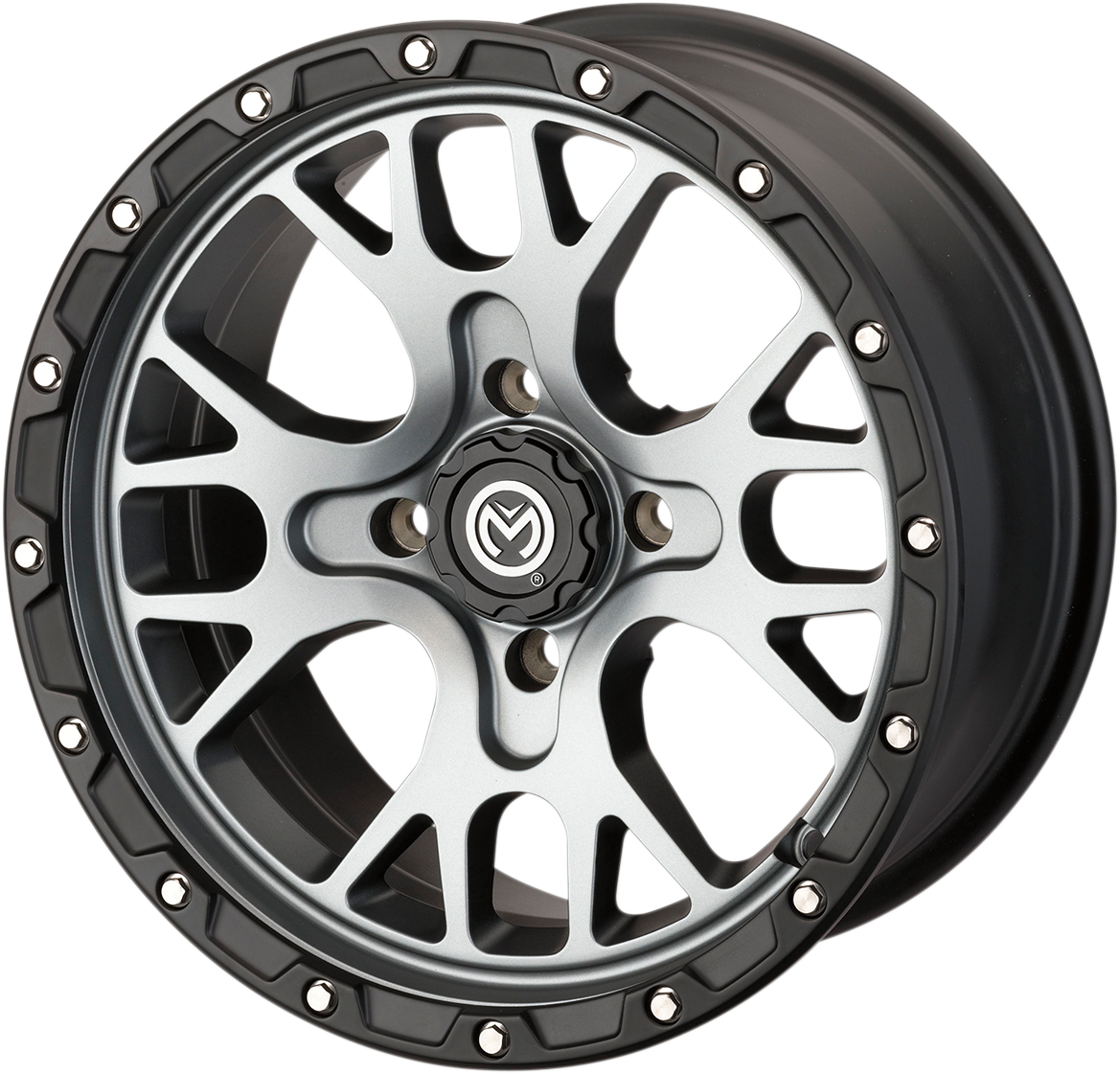 MOOSE OFFROAD Wheel - 545X - Front/Rear - Gray - 14x7 - 4/156 - 5+2 545147156SGBL54