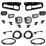 Baja Designs S2 SAE Sportsmen Fog Light Kit for 2021-2022 Ford Bronco with Steel Bumper | Clear Lens and Upfitter Compatibility