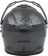 Fly Racing Trekker CW Solid Helmet with Electric Shield in Grey – Small, Fits ATV, Motocross, and Off-Road Vehicles