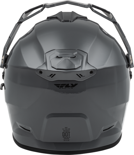 Fly Racing Trekker CW Solid Helmet with Electric Shield in Grey – Small, Fits ATV, Motocross, and Off-Road Vehicles