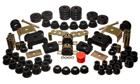 Energy Suspension Hyper-Flex Master Bushing Set for 1980-1978 GMC K2500 4WD with Aftermarket Front Springs - Black