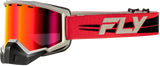 Fly Racing Focus Snow Goggle with Red Mirror and Rose Lenses for Snowmobile and Ski Vehicles