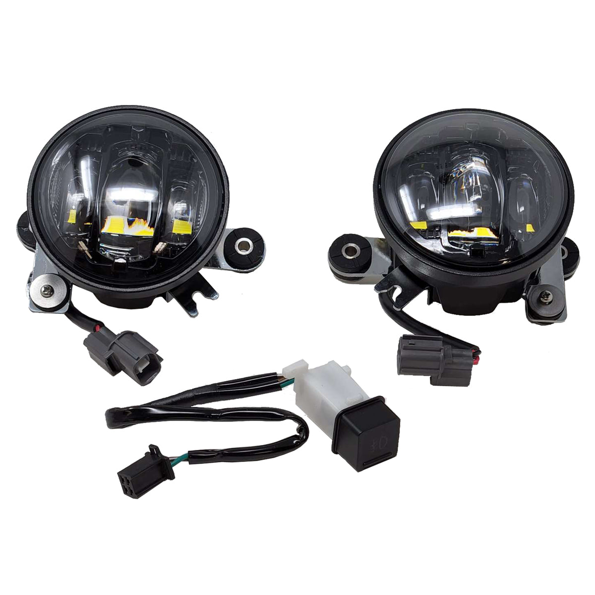 PATHFINDER FG105B LED Fog Light Kit with Black Smoke Lens for Honda Gold Wing GL1800 and ABS Models