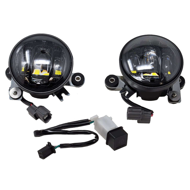 PATHFINDER FG105B LED Fog Light Kit with Black Smoke Lens for Honda Gold Wing GL1800 and ABS Models