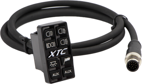 XTC Power Products 8 Switch Power Control System with Micro Switch Pad for UTV, Truck, Jeep, Boat, Tractor & RV - Part PCS-81