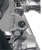 ARLEN NESS Oil Pressure Gauge Kit - Radius - Chrome 15-658