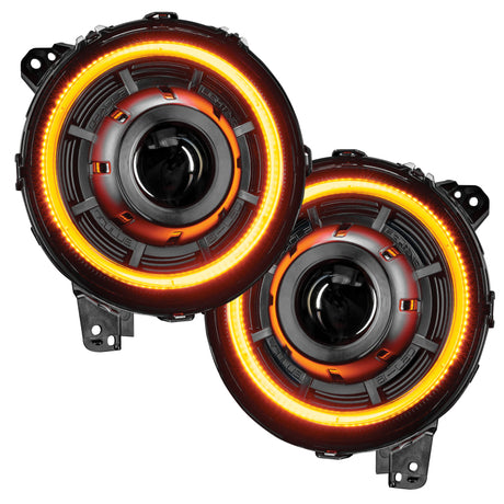 Oracle Jeep JL/Gladiator JT Oculus Bi-LED Projector Headlights - Amber/White Switchback