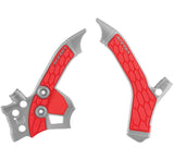 Acerbis X-Grip Frame Guards for Honda CRF250L 2013-2020 - Silver/Red