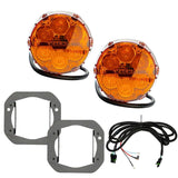 Nacho Offroad Technology Jeep JL/JT Nacho SAE Plug & Play Amber Fog Light Kit - Bumper Integration