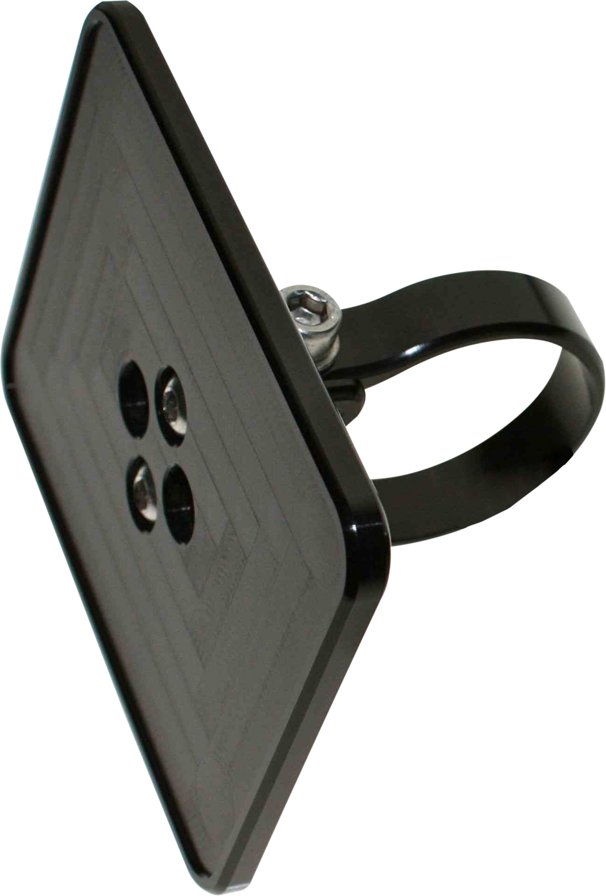 AXIA MODLGREGPLT-BK Registration Sticker Plate for Vehicles with Horizontal or Vertical Mounting Bar, 4 x 2.55 Inches, Black