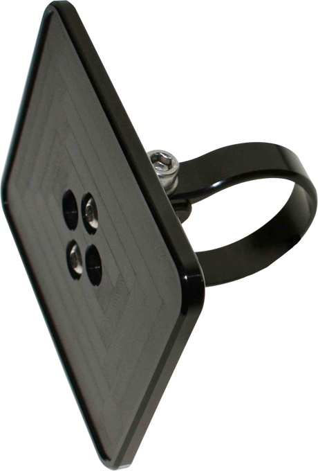 AXIA MODLGREGPLT-BK Registration Sticker Plate for Vehicles with Horizontal or Vertical Mounting Bar, 4 x 2.55 Inches, Black