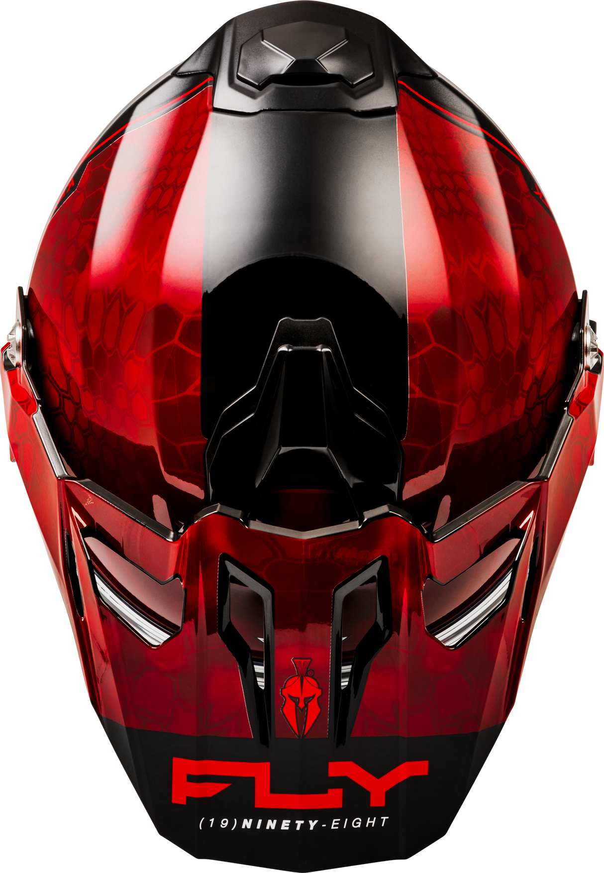 Fly Racing Trekker CW Conceal Helmet with Electric Shield – Red and Black for XL Motorcycles