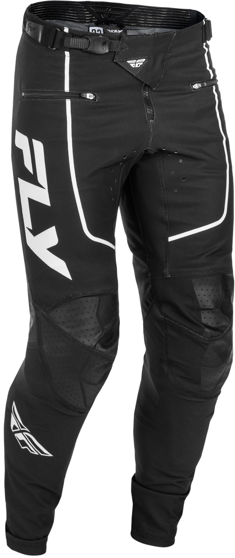 Fly Racing Rayce Bicycle Pants Black/White Size 36 – Designed for BMX and MTB with Durability and Comfort