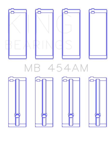 King Engine Bearings Suzuki G-10 (Size +0.25mm) Main Bearing Set