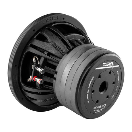 DS18 ZXI8.2D 8-Inch 600W RMS Dual 2 Ohm High Excursion Subwoofer for Car Audio Systems