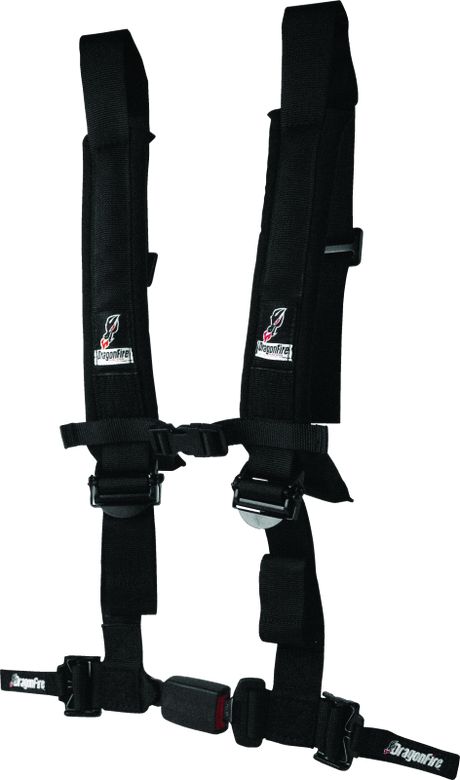 DragonFire Racing H-Style 4-Point Harness with EZ-Adjust and Memory Foam Shoulder Pads