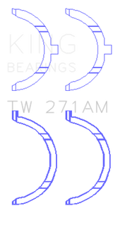 King Engine Bearings Nissan VQ20DE/VQ25DD/VQ25DE/VQ30DD/VQ30DE/VQ30DET/VQ35DE Thrust Washer Set