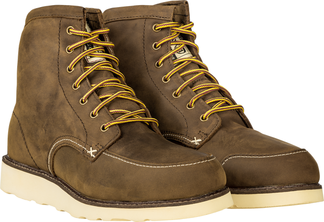 Highway 21 Journeyman Work and Motorcycle Boots - Size 10 - Brown - Full Grain Leather & Weatherproof Technology