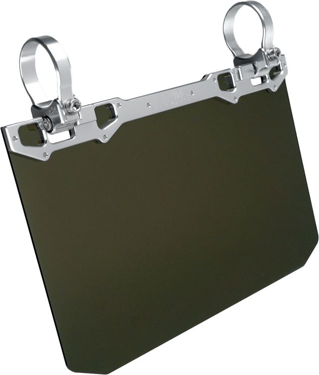 AXIA MODNDSVT-C 12 Inch x 8 Inch Narrow Mount Sun Visor with Tinted Shield for Off-Road Vehicles