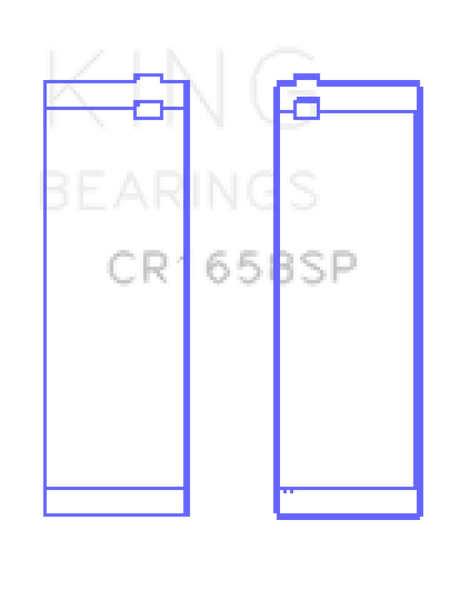 King Engine Bearings BMW N47 D20 A/N47S D20 D Sputter (Size +.25mm) Connecting Rod Bearing Set