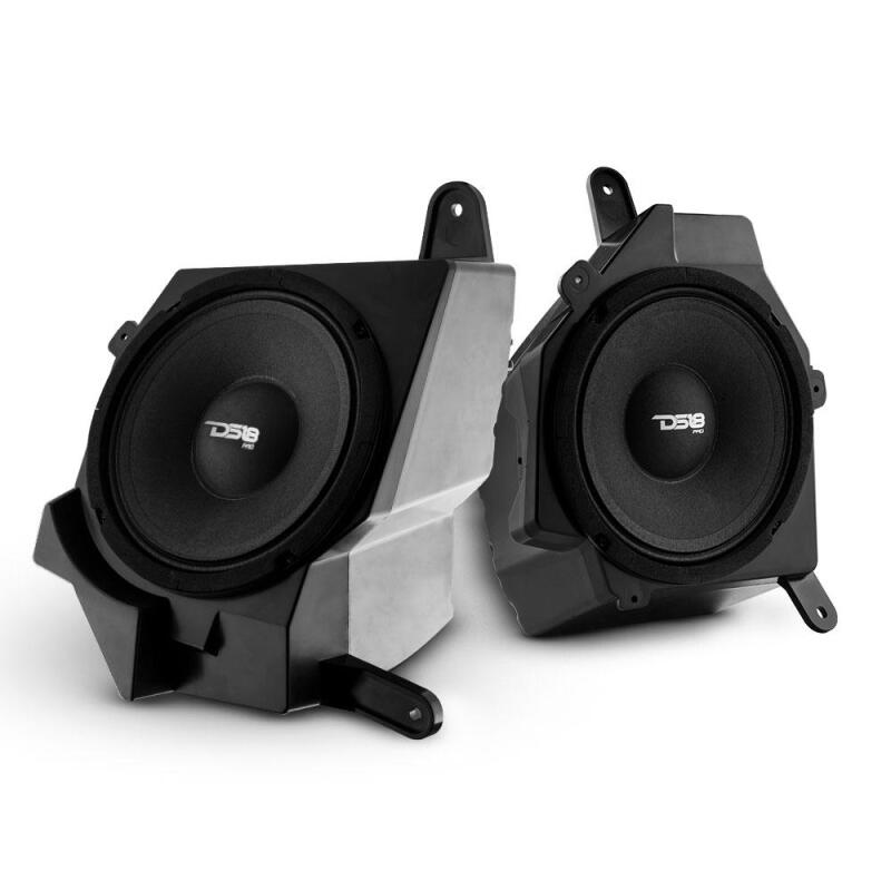 DS18 Jeep JL/JLU/JT Dash Enclosure with 2x 6.5-inch Speakers - Fits Wrangler, Gladiator, and JT Models