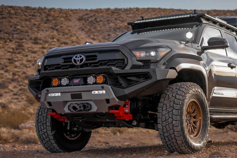 ARB 2024+ Toyota Tacoma Zenith Winch Bar - Satin Black Steel with Integrated Recovery Points and Winch Compatibility