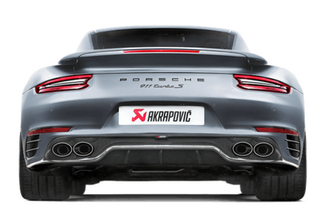 Akrapovic Rear Carbon Fiber Diffuser for 2016-2017 Porsche 911 Turbo & Turbo S (991.2) - High Gloss Finish